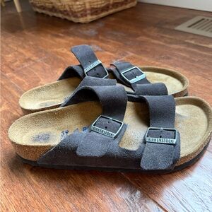 Birkenstock Arizona Soft Footbed Suede Sandals